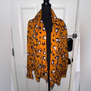 3.1 Phillip Lim Orange Leopard Print Blazer
